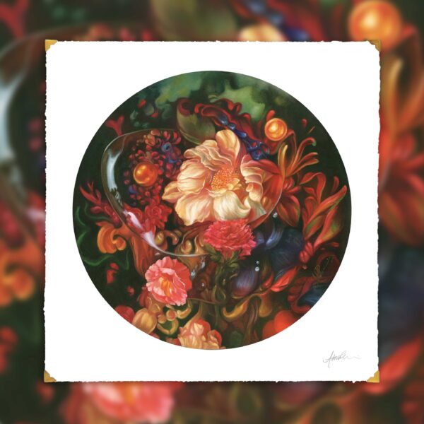 Limited Edition Fine Art Print_Title: Bubbles_Andrea du Plessis_floral still life